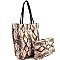 Snake Print 2 in 1 Tall Shopper Tote MH-PP6866