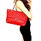 Turn-Lock Quilted Large Tote