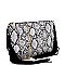 SNAKE PRINT FRINGED SIDE CLUTCH SHOULDER BAG