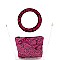 TRANSPARENT 2 IN 1 SNAKE SKIN SATCHEL