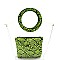 TRANSPARENT 2 IN 1 SNAKE SKIN SATCHEL