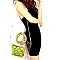 TRANSPARENT 2 IN 1 SNAKE SKIN SATCHEL