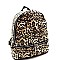 Leopard Print Sequin Backpack