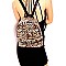 Leopard Print Sequin Backpack