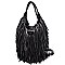 PPC3713-LP Fringed Braided Strap Shoulder Bag