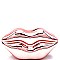 GLOSSY LIP CLUTCH CROSS BODY