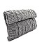 PPC5141-LP Cable Knit Roll-Up Clutch