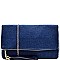 PPC5273-LP Denim Fold-over Clutch