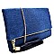 PPC5273-LP Denim Fold-over Clutch