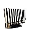 Stripe Print Canvas Cute Clutch