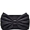 PPC5365-LP Large Bow-tie Accent Satin Clutch