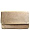 PPC5371-LP Velvet Fabric Fold-Over Clutch