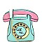 PPC5394-LP Color Block Vintage Phone Figure Novelty Bag