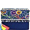 PPC5474-LP Colorful Thread Tassel Bohemian Embroidery Denim Clutch