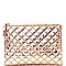 PPC5642-LP Quilted Metallic Clutch