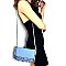 PPC5645-LP Frayed Denim Flap Cross Body