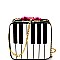 PPC5784 -LP Piano Theme Bow Accent Novelty Cross Body