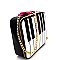 Piano Bow Accent Cross Body Bag