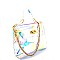 PPC5830-LP Unique Hologram Clear Turn-Lock Satchel Shoulder Bag