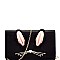 PPC5832-LP Unique Bunny Theme Novelty Clutch Shoulder Bag