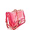PPC5835-LP Transparent Clear 2 in 1 Turn-Lock Shoulder Bag