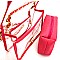 PPC5835-LP Transparent Clear 2 in 1 Turn-Lock Shoulder Bag