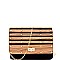 PPC5896-LP Studded Cut-Out Wooden Panel Shoulder Bag
