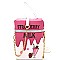 PPC5956-LP Fun Strawberry Milk Theme Novelty Cross Body