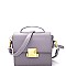 PPC5984-LP Hardware Accent Retro Boxy Flap Shoulder Bag