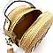 PPC6120 'It Bag' Straw Round Satchel Shoulder Bag