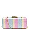 Multi-Color Glittery Hard Frame Clutch MH-PPC6267