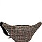 Checker Plaid Print Fabric Fashion Fanny Pack MH-PPC6319