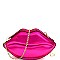 Unique Lips Theme Metallic Novelty Cross Body MH-PPC6355