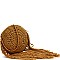 Fringe Accent Knitted Round Cross Body MH-PPC6376