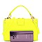 MEDIUM FLAP STUDDED SATCHEL