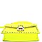 MEDIUM FLAP STUDDED SATCHEL