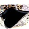 Transparent Clear Layered Leopard Print Studded Clutch MH-PPC6459