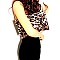 Transparent Clear Layered Leopard Print Studded Clutch MH-PPC6459