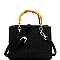 Woven Straw Bamboo Handle Boxy Shoulder Bag MH-PPC6466