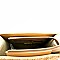 Woven Straw Bamboo Handle Boxy Shoulder Bag MH-PPC6466