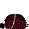 Pom Pom Accent Leopard Print Cross Body MH-PPC6487