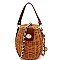 TWO WAY BAMBOO BUCKET SATCHEL