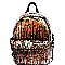 PPC6518-LP Multi-colored Sequin Accent Flashy Fashion Backpack