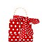 POLKA DOT SATCHEL WITH PEARL HANDLE