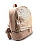 PPC6524-LP Sequin Accent Zipper Bottom Fashion Backpack