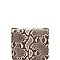 CHAIN STRAP SNAKE PRINT SHOULDER BAG