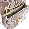 CHAIN STRAP SNAKE PRINT SHOULDER BAG