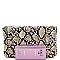 FLAP CLUTCH SNAKE PRINT WITH CHAIN STRAP