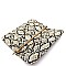 FLAP CLUTCH SNAKE PRINT WITH CHAIN STRAP
