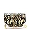 Transparent Clear Leopard Print 2 in 1 Flap Shoulder Bag  MH-PPC6580
